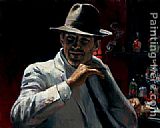 Famous Bar Paintings - Man at the Red Bar